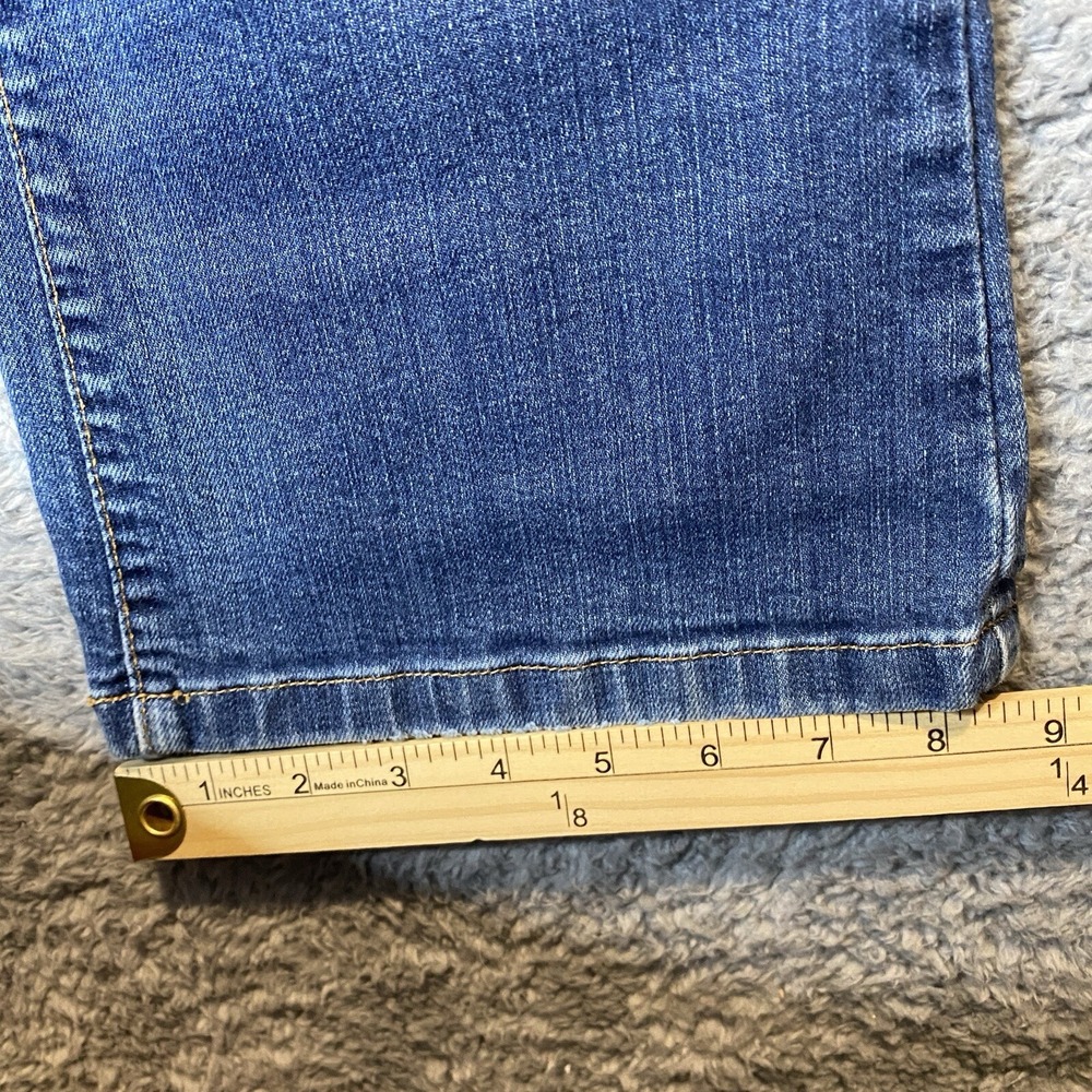 LL Bean Womens Classic Fit Boot Cut Jeans Size 8 MT Blue Stretch Country Cowgirl - Picture 11 of 16